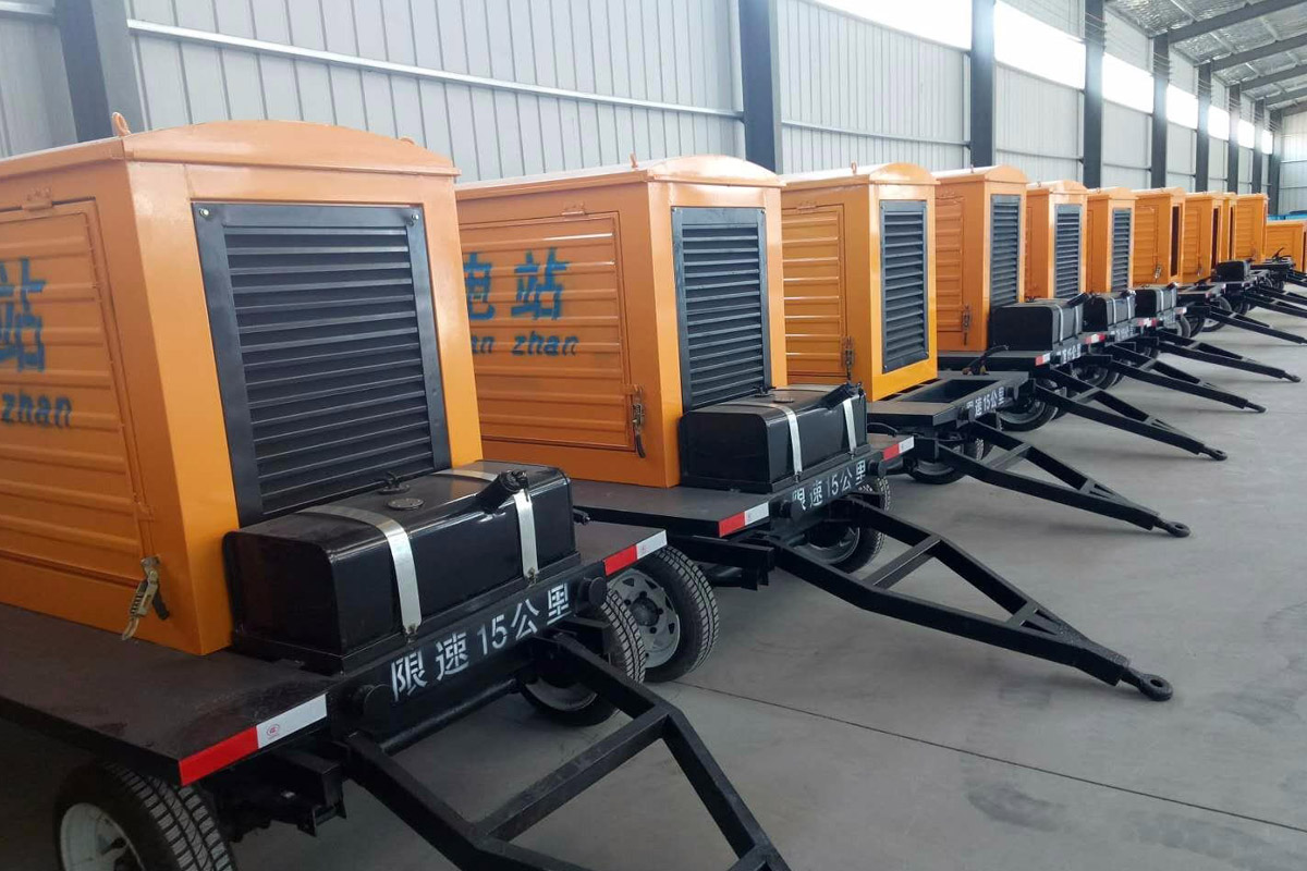 东丰发电机租赁施工现场